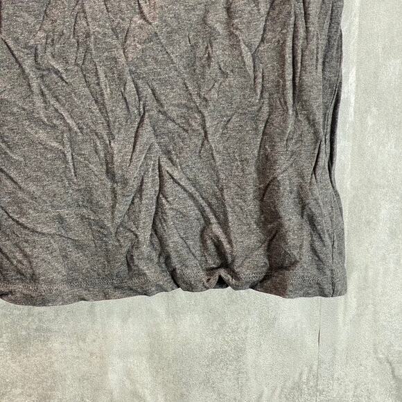 GUESS Women's Charcoal Rhinestone Embellished Crewneck Short Sleeve Tee SZ M - Picture 5 of 11